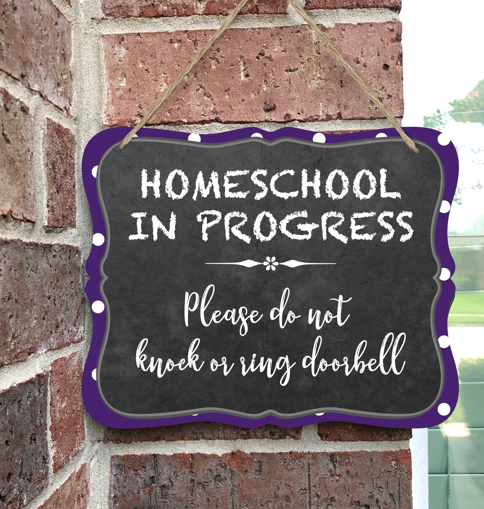 Homeschool Sign Homeschool in Session Door Wreath Do Not | Etsy