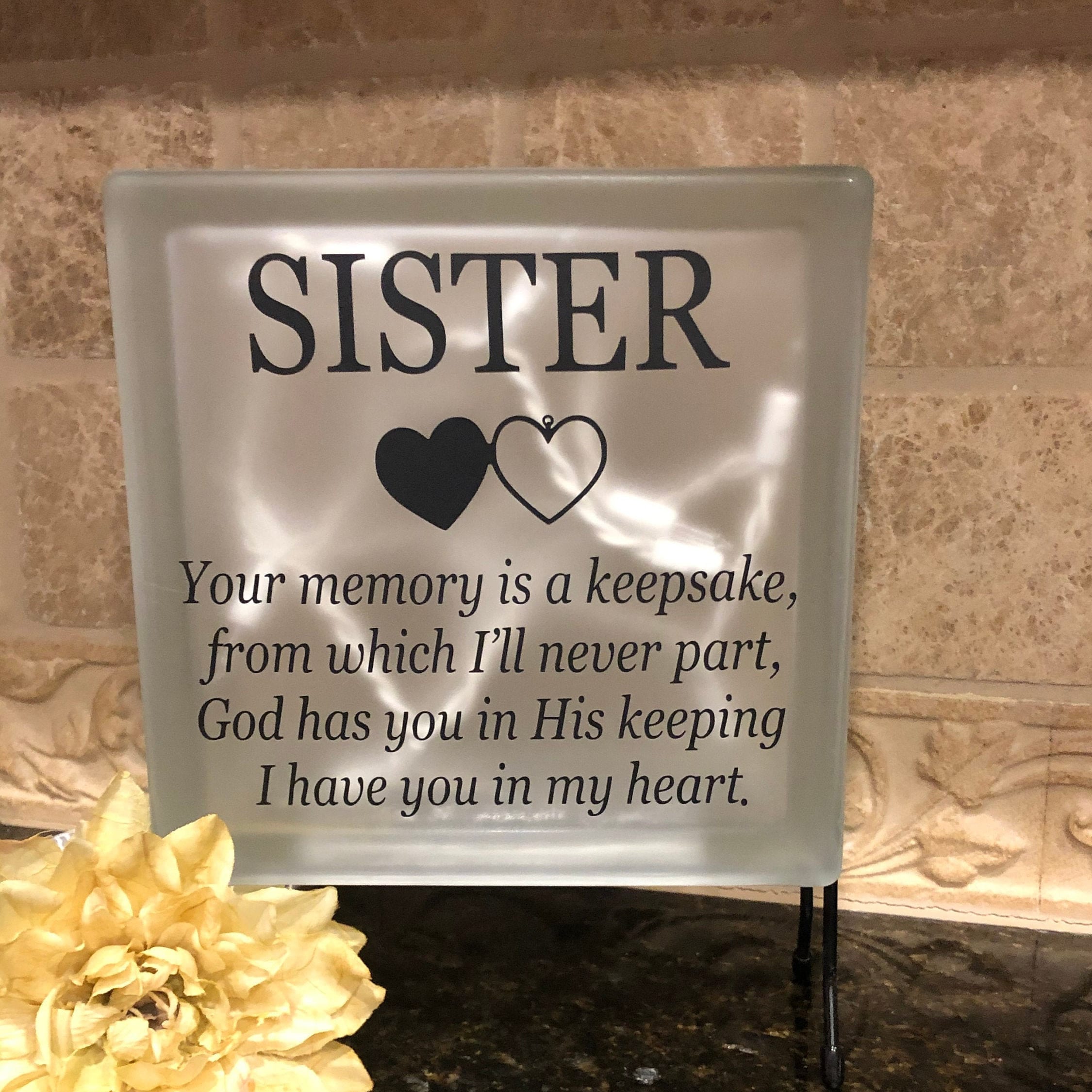 Loss of Sister Remembrance Light Condolence Gift Memorial Etsy