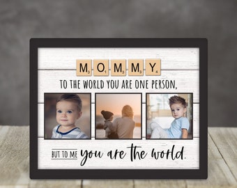 Mommy Photo Frame, Scrabble Tile Picture Frame, Gift for Mom, To Mom from Child, Mother's Day Gift Idea, Birthday Gift Mom, Valentines Gift