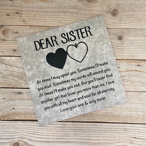 Gift for Sister, Birthday Day Gifts, Christmas Gifts, Personalized Gifts, Gifts for Her, Housewarming Gift, Sister Gifts,Decorative Tile, image 9