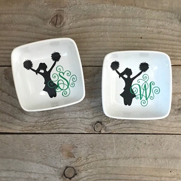 Cheer Jewelry Dish, Ring Dish, Cheerleading Gifts, Cheer Teacher Gifts, Gift, Birthday Gifts, Cheerleading, Personalized  Gift, Gift for Her