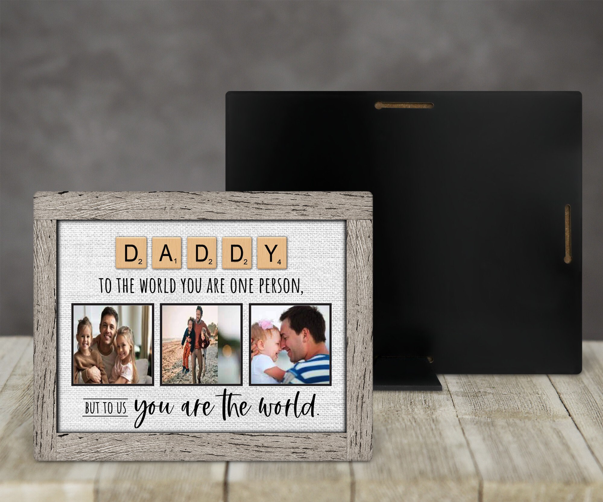 Daddy Scrabble Frame Daddy Photo Frame, Scrabble Tile Picture Frame, Gift for Dad, to Daddy ...