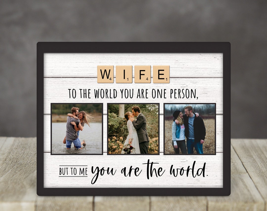 Wife Picture Frame, Special Gift for Wife, Valentine's Day Gift Her