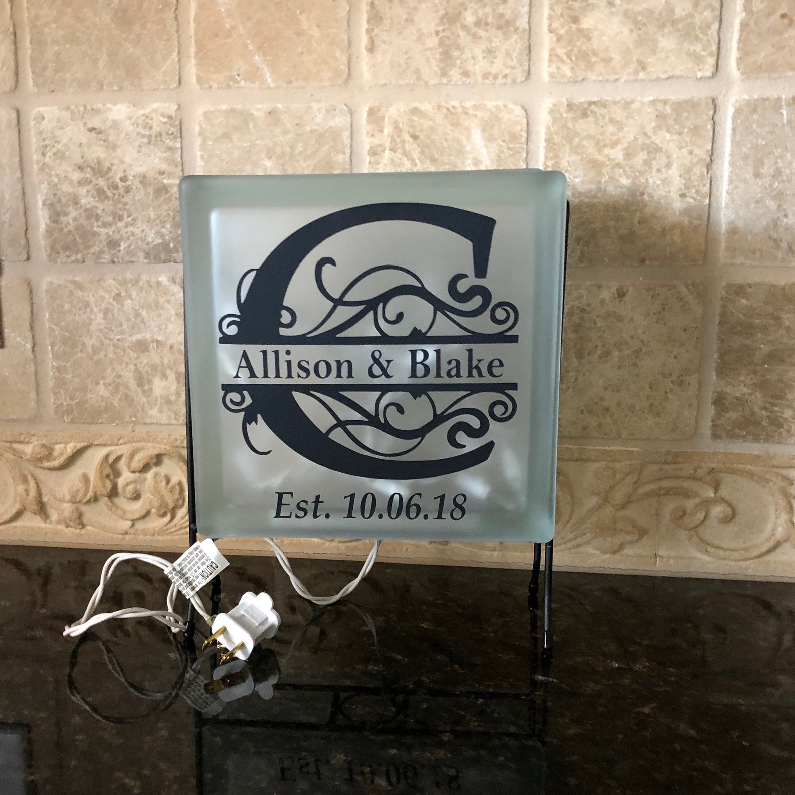 Monogrammed Personalized Wedding Gift Wedding Shower Gift Etsy