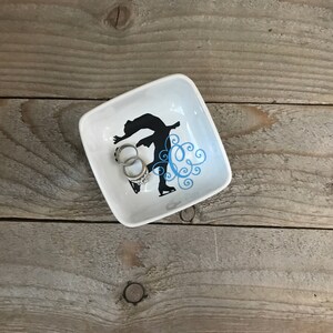 Monogrammed Jewelry Ring Dish, Gifts for Ice Skater, Skating Gifts, Recital gifts, Figure Skating, Personalized Ring Dish, Coach Gifts image 10