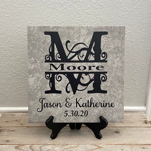 Wedding Gift, Wedding Gift Personalized, Gifts for couple, gift ideas, gifts for bride, gift for parents, wedding signs, wedding, last name image 10