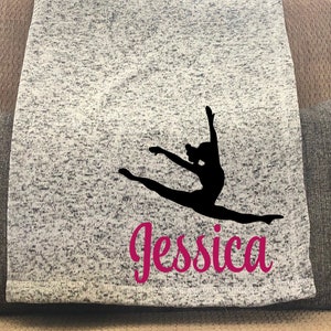 Personalized Dance Throw Blanket, Birthday Gift Daughter, Dance Gifts, Ballet Gifts, Christmas Dance Gifts, Team Gift Idea, Friend Gifts