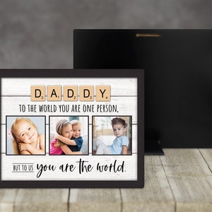 Daddy Photo Frame Scrabble Tile Picture Frame Gift for Dad - Etsy