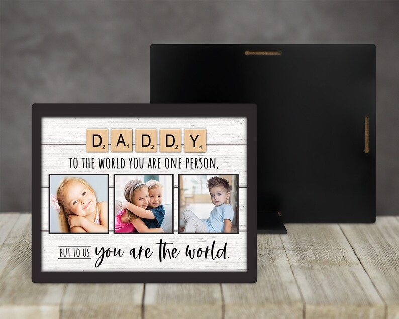 Daddy Scrabble Frame Daddy Photo Frame, Scrabble Tile Picture Frame, Gift for Dad, to Daddy ...