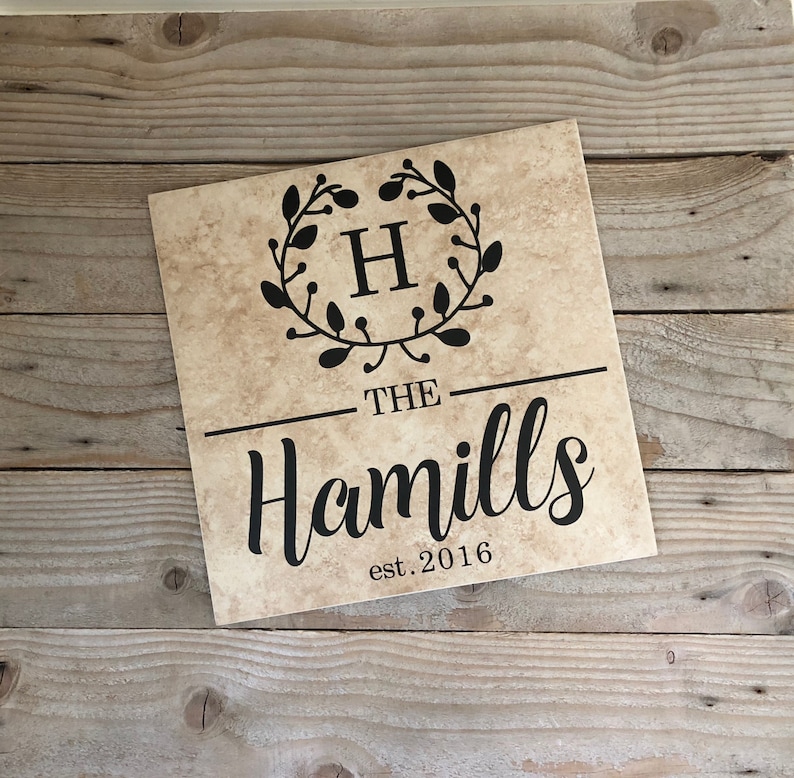 Custom Monogrammed Wedding Gift Wedding Gift for Heres Etsy