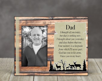 I Thought Of You Today Remembrance Photo Frame, Memorial Picture Frame Gift, Funeral Gift, Loss of Father, Loss of Husband, Loss Of Son