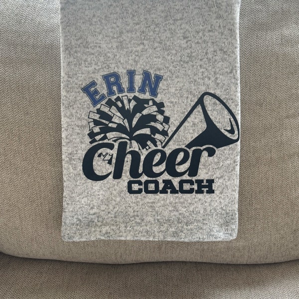 Personalized Cheer Coach Throw Blanket, Coach Birthday Gift Idea, Cheer Gift Idea, Coach Gift, Christmas Coach Gift, Birthday Gift Coach