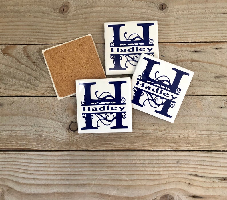 Personalized Coasters Tile Coasters Housewarming Gift Etsy