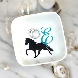 Personalized Equestrian Horse Gifts, Horse Jewelry Dish, Horse Gift Daughter, Horse Lover Gift, Custom Ring Dish, Granddaughter Gift image 10