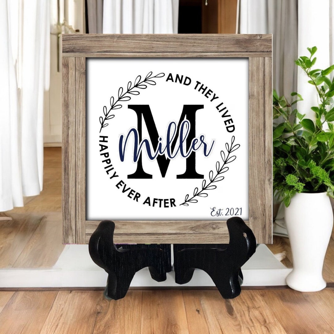 Last Name Wedding Gift Sign