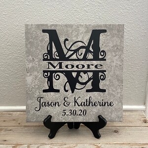 Wedding Gift, Wedding Gift Personalized, Gifts for couple, gift ideas, gifts for bride, gift for parents, wedding signs, wedding, last name image 2