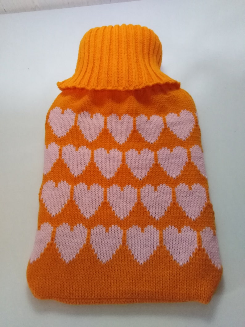 Handmade Knitted Hot Water Bottle Cover Includes a 2ltr Hot Etsy UK