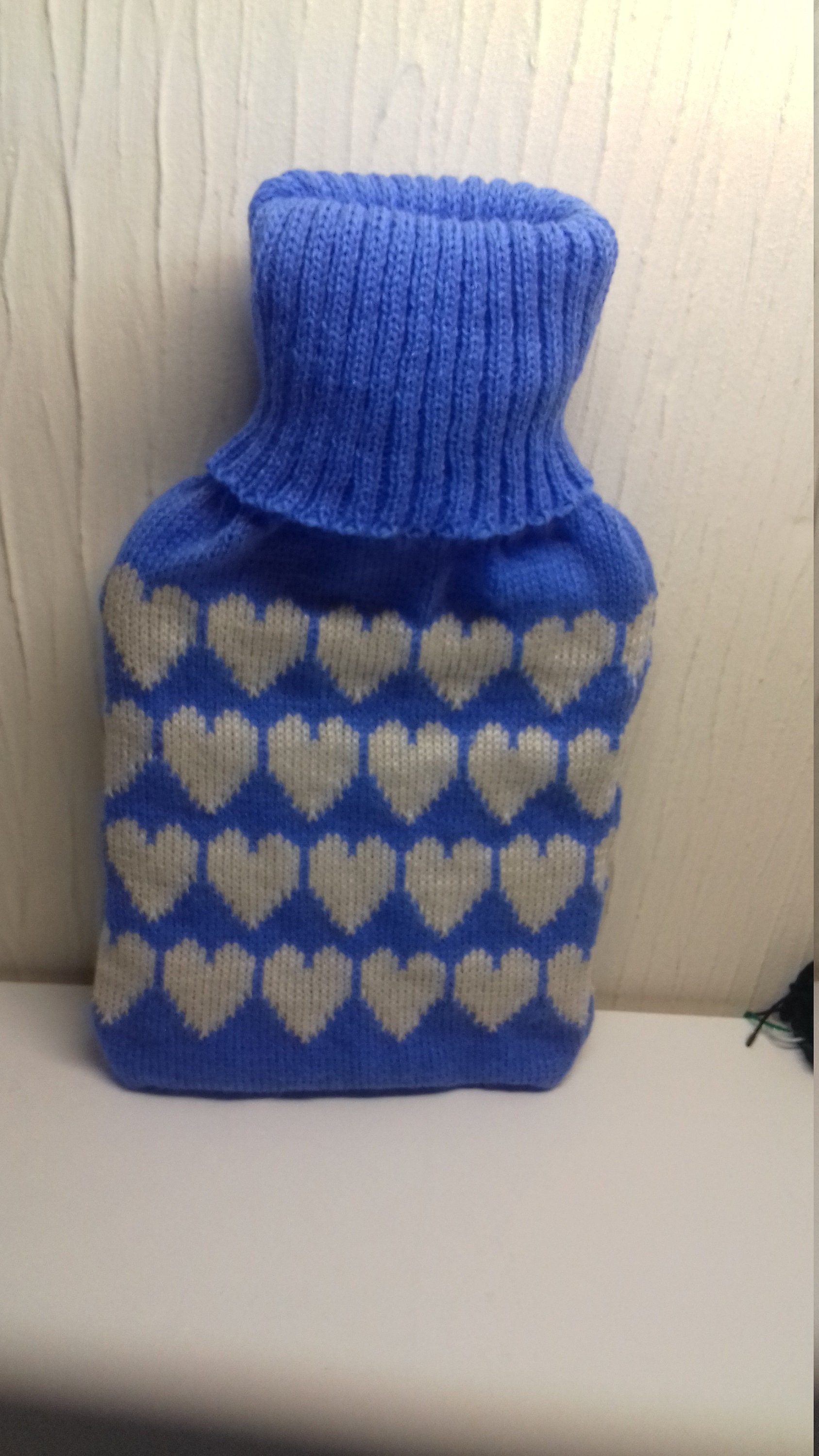 Handmade Knitted Hot Water Bottle Cover Includes a 2ltr Hot Etsy UK