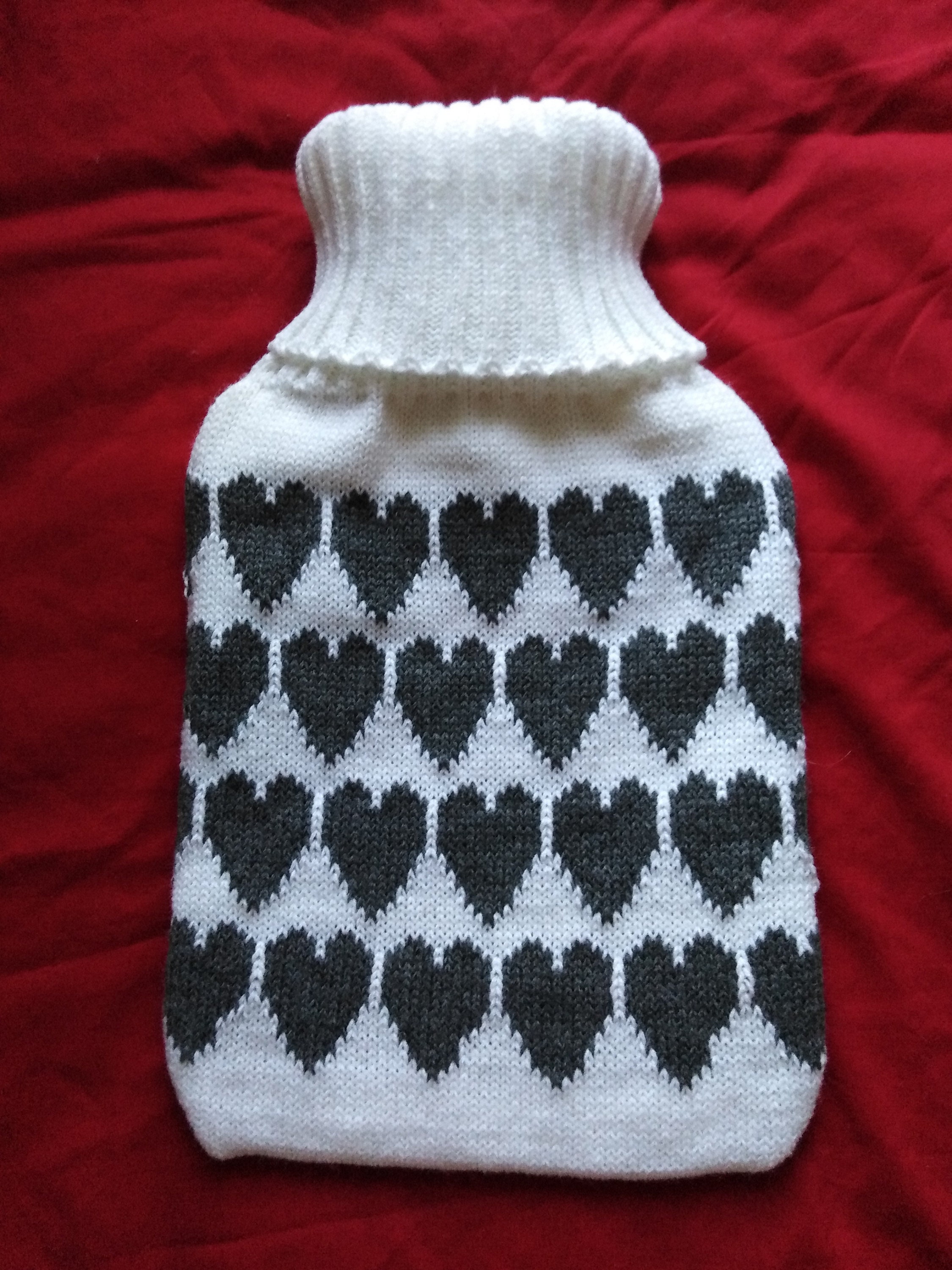Handmade knitted hot water bottle cover includes a 2ltr hot Etsy