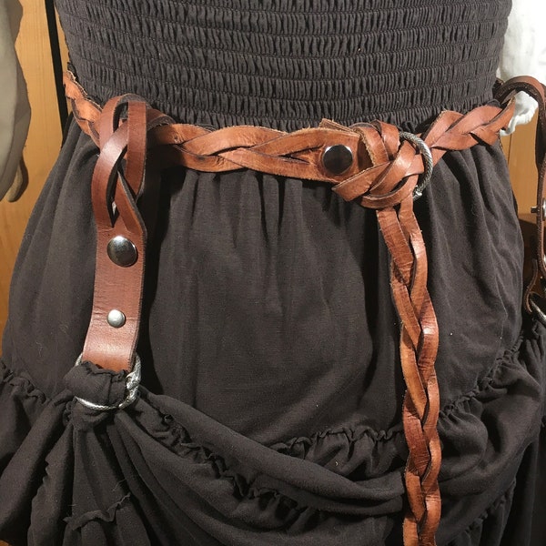 Braided Leather Skirt Hikes