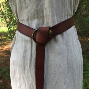 1-1/4 Wide Leather Ring Belt - Etsy