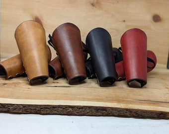 Women's Leather Bracers Pair (Multiple Leather & Metal Colors)