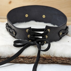 Slim, Braided Leather Waist Cincher / Corset Belt customizable With ...