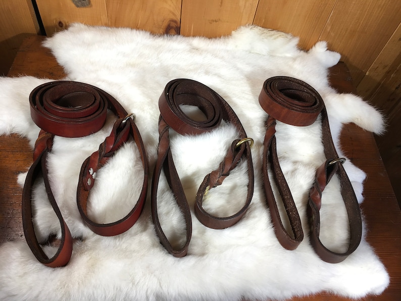 Personalized Leather Dog SlipLead With Name Etsy