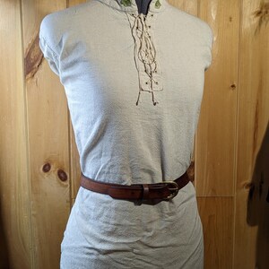 Handmade Full Grain, Cow Leather Belt: Customizable Buckle & Length, USA Made, 1" Wide Bild 8