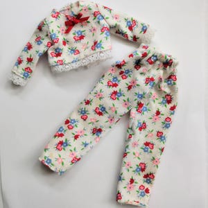 Barbie Floral Pajamas 1996 Fashion Avenue Pajama Set 14292