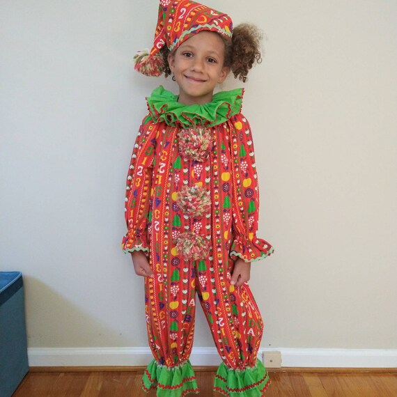 Vintage Kids Clown Costume