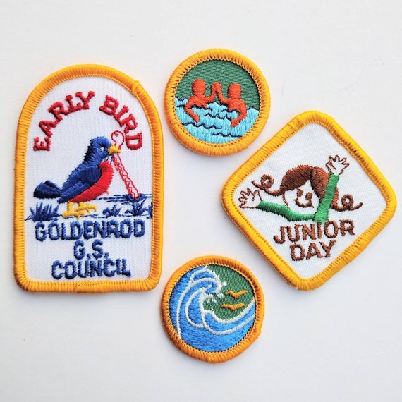 vintage girl scout patch Gem