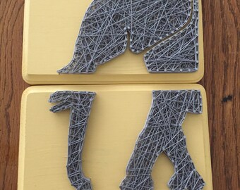 Elephant string art | Etsy