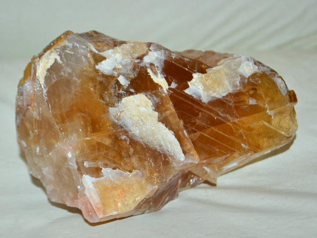 Big Gold Calcite Crystal Rough From Argentina * Rare Find Location - Etsy