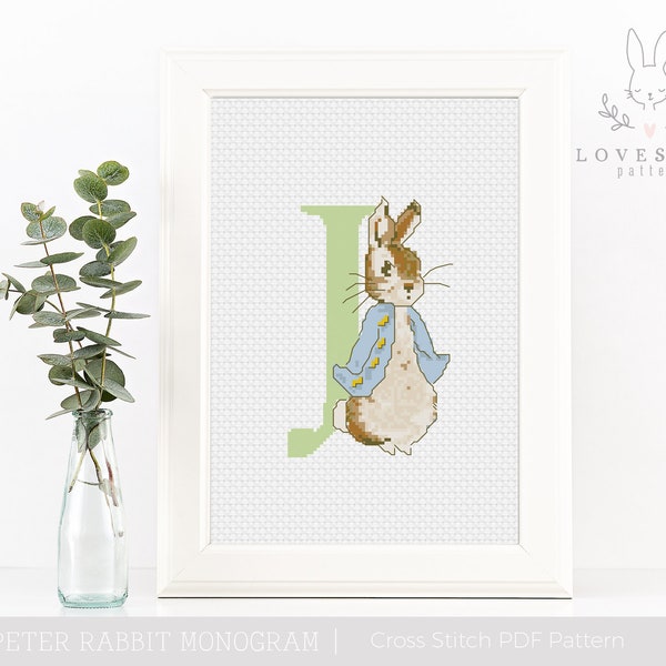 Alphabet Peter Rabbit Cross Stitch Etsy