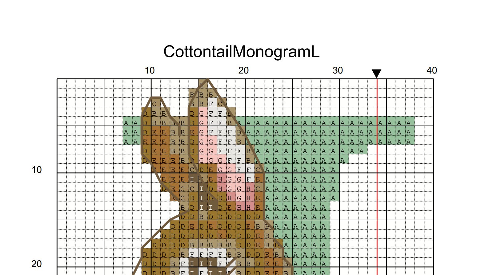 Cottontail Rabbit Monogram L Cross Stitch PDF Pattern, Flopsy Rabbit  Alphabet Cross Stitch, Custom Baby Xstitch Pattern, Instant Download - Etsy