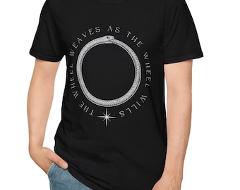 Wheel of Time Great Serpent Graphic Softstyle Tee, Aes Sedai T-Shirt Gift for Bookworms and Fantasy Fans