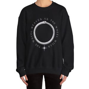 Wheel of Time Great Serpent of the Aes Sedai Sweatshirt, Unisex Fantasy Book Sweater Gift