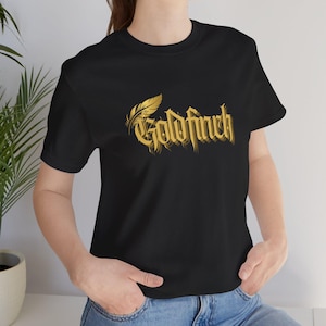 Auren Goldfinch T-shirt from Gild, Plated Prisoner Book Series by Raven Kennedy