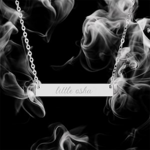 Kingfisher Little Osha Engraved Pendant Necklace from Quicksilver, Fae and Alchemy Book Series