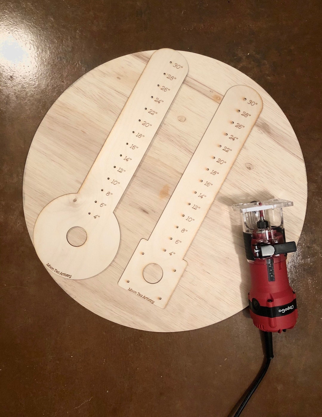 Universal Circle Cutting Jig for Router Digital Download for Laser