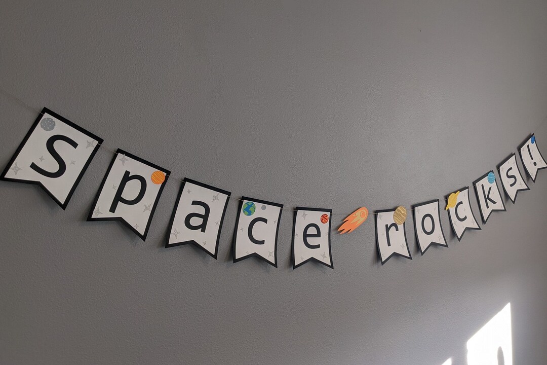 Science Rocks Bannar Space Rocks! 7' Biology Banner - Machine Cut - Hand Assembled - Quality ...