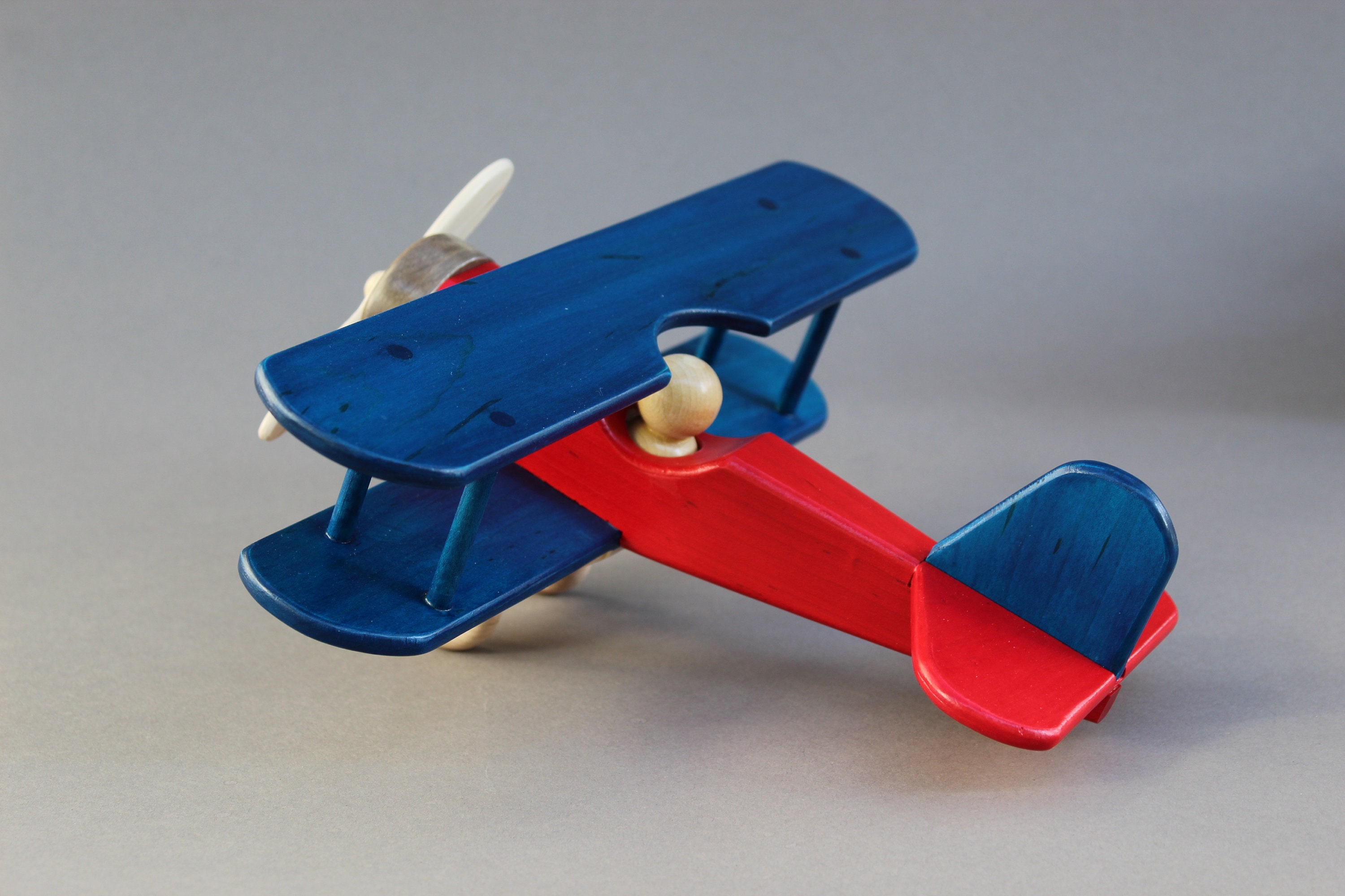 Handmade Wooden Toy Biplane Etsy Sweden