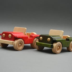 Wooden Toy Jeep