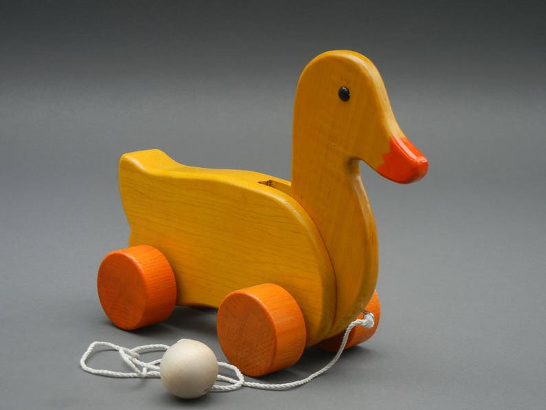 Wooden Duck Pull Toy Etsy