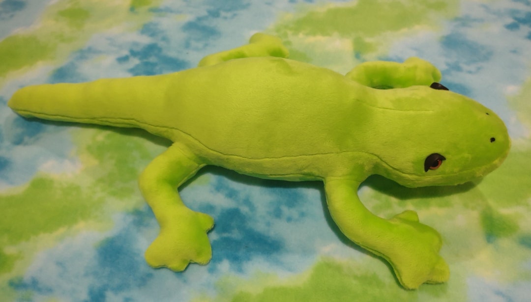 Green lizard stuffed animal deals