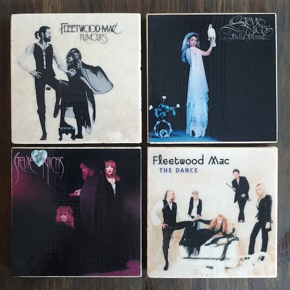 Stevie Nicks Fleetwood Mac Stone Coaster Set Handmade Etsy