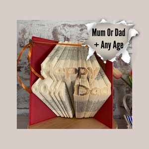 Verjaardagskaart, speciaal cadeau, souvenirdisplay, gevouwen boekkunst