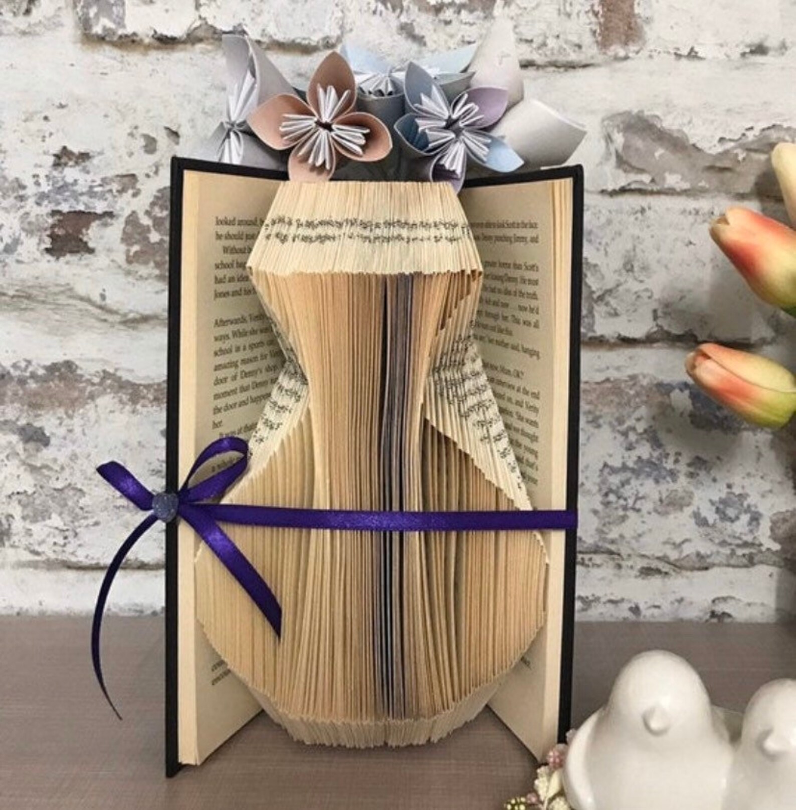Book Folding Kit Video Tutorial School Holiday Activity Etsy
