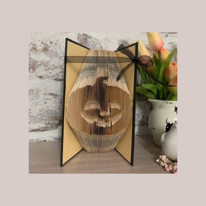 Pompoen, thanksgiving, halloween, woondecoratie, gevouwen boekkunst
